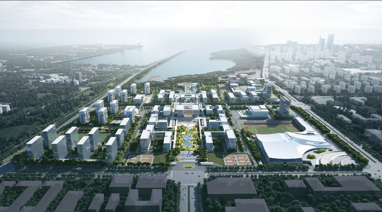 煙臺大學開發區科教園區建設效果圖